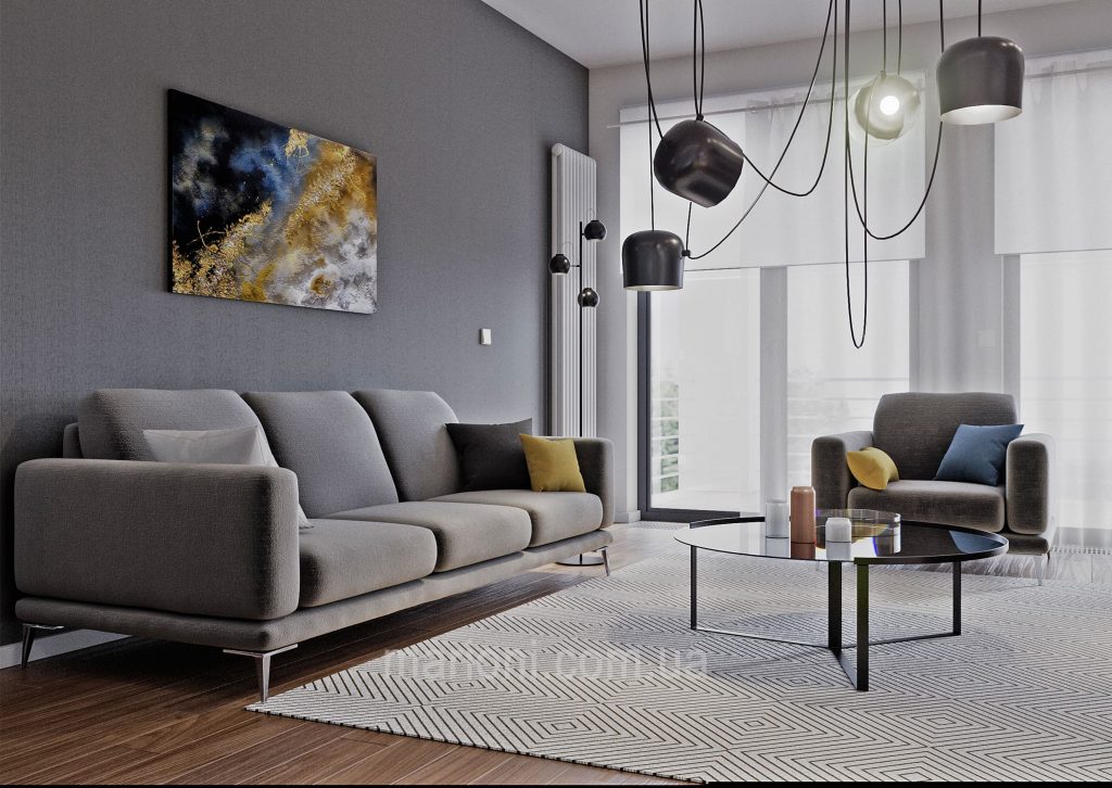 Изображение к проекту Дизайн интерьера 2- комнатной квартиры в жилом комплексе в пгт.Козин