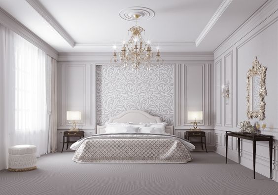 Изображение к проекту Дизайн спальни в классическом стиле